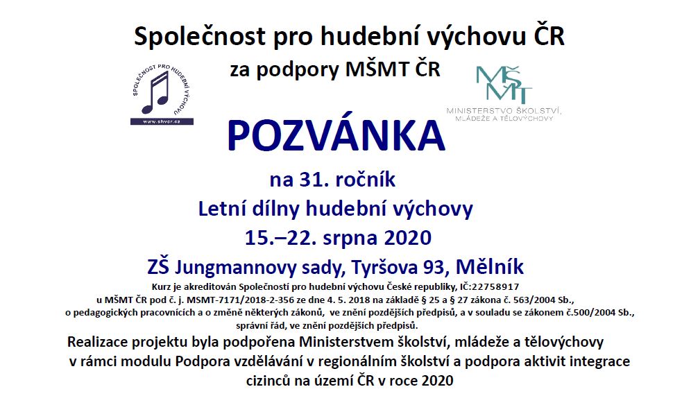 Pozvánka na 31. LDHV 2020